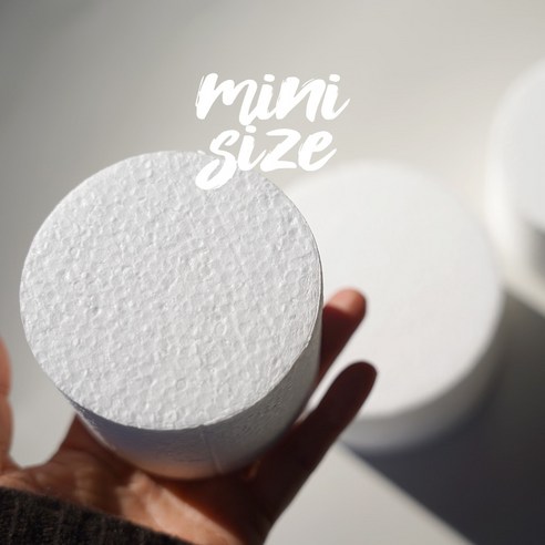 원형스티로폼 공예용 지름10cm 미니케이크사이즈 클레이케이크 주문제작가능, 10cnx4cm