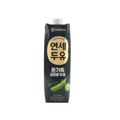 연세두유 고소한두유 검은콩두유1000mlx1팩 고칼슘두유, 1L, 4개