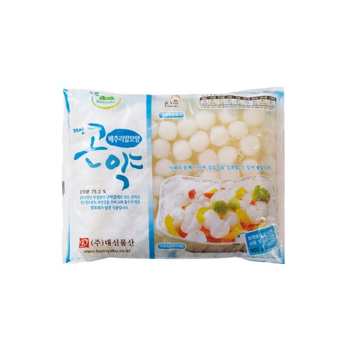 메추리알모양 800g x 10개 100g 15Kcal 조림 팥죽 새알심 화채 곤약, 10개, 800g