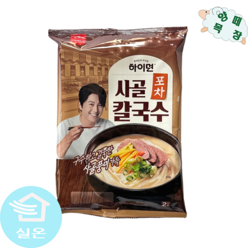 에스피씨삼립 하이면 사골 포차칼국수 366g, 4개, 366g