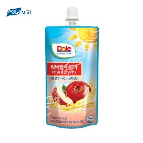 Dole 워터젤리 사과 130ml (10팩) 무료배송, 130ml, 10개