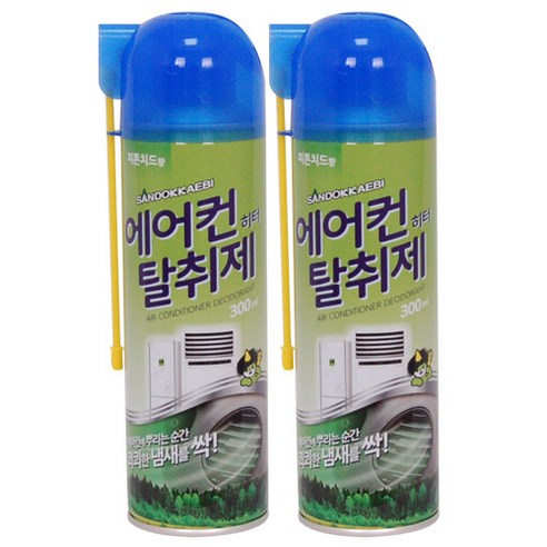 산도깨비 에어컨 히터 탈취제 300ml 2개