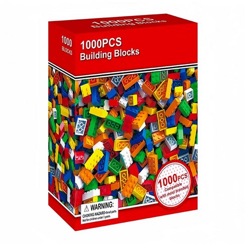 KC인증 리필 블록 1000PCS 레고 호환블록 두뇌발달, 1개