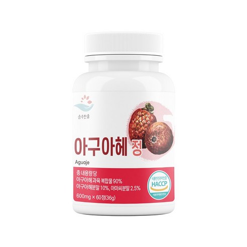 100% 식약처인증 순수한줌 아구아헤 정 600mg x 60정, 1개, 60회분