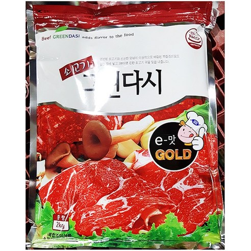 쇠고기 그린다시 골드 2kg X 6개 / 두원식품 조미료