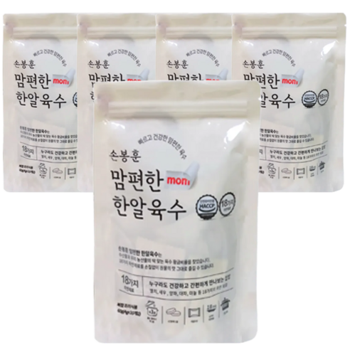 [70년 전통 손봉훈 명품 천일염] 맘편한 한알육수 40g(4g*10개)*5개/(1SET 파우치), 4g, 50개