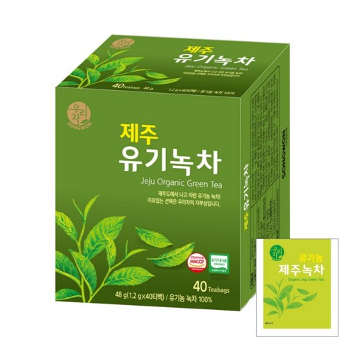 송원 제주 유기녹차 40티백