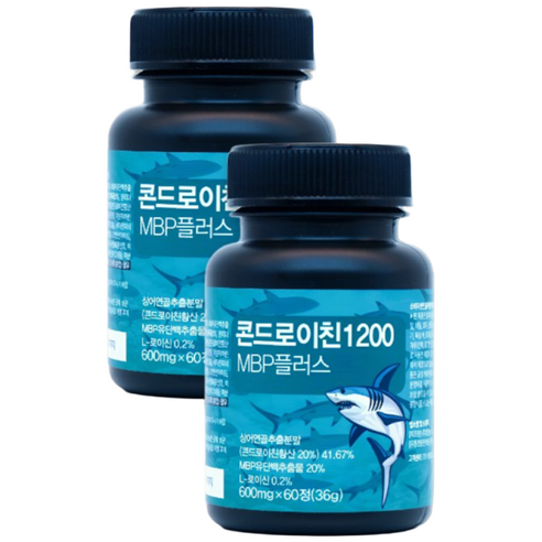 (닥터원) 미국산 상어연골 콘드로이친 1200 식약청 HACCP인증 MBP 유단백추출물 플러스