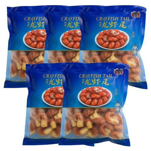 중국산 룽샤웨이 민물 가재 꼬리 마라룽샤 냉동가재 500g