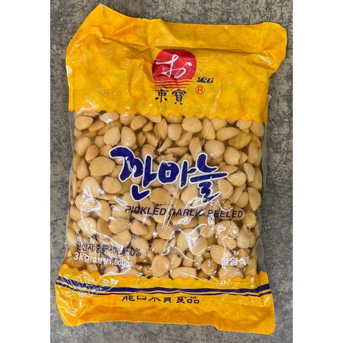 동보식품 깐마늘 절임3kg/ 동보 마늘 식초 절임