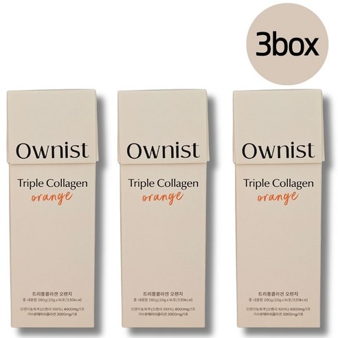 오니스트 트리플콜라겐 오렌지맛 저분자 피쉬콜라겐 4000mg