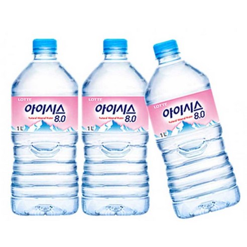 소맥산맥 지하 암반수 아이시스 생수 1리터 X 6병 2번들 12병 천연암반수