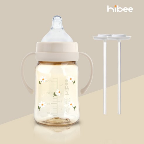 하이비 자기주도젖병 PPSU 170ml 젖병 1P+젖꼭지1P+핸들1P+추타입2p or 간편타입2p, 간편타입2p/데이지샌드/젖꼭지 L(6개월), 1개, 170ml