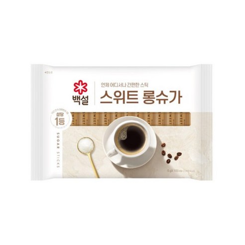 CJ 제일제당 백설 롱슈가 스틱설탕, 500g, 1개
