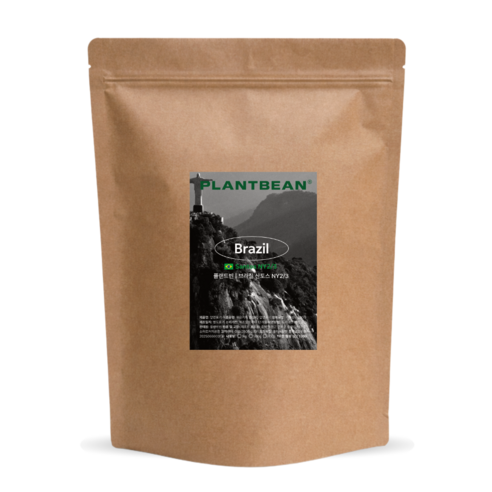 [산미없는] 브라질 산토스 NY2/3 원두커피 1kg 중강배전 고소 너트 크리미, 1kg, 1개, 홀빈(분쇄안함)