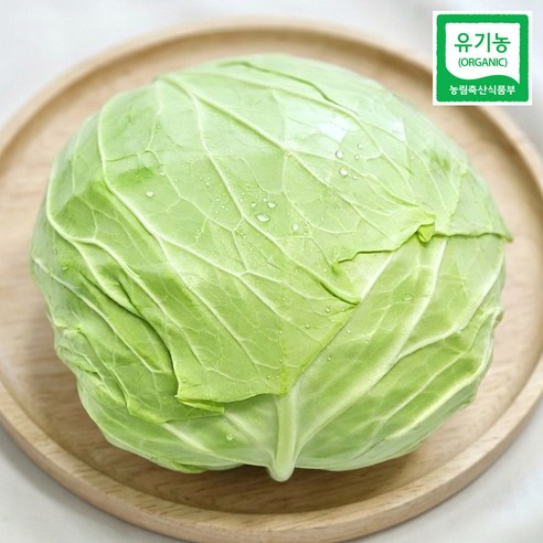 국내산 울팜 프리미엄 유기농 양배추, 1개, 1kg