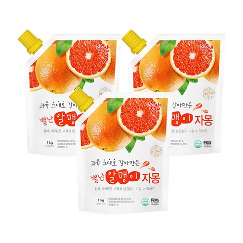 꽃샘식품 별난 알맹이 자몽차