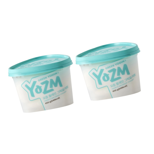 꾸덕한 다이어트 단백질 무가당 플레인 그릭요거트 800g, 2개, 450g