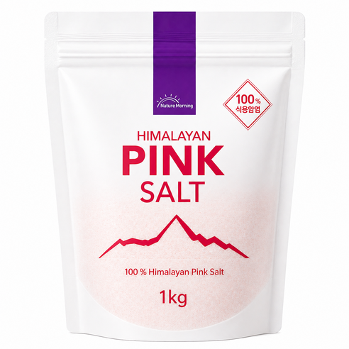 네이처모닝 히말라야 핑크솔트 가는입자, 1kg, 1개