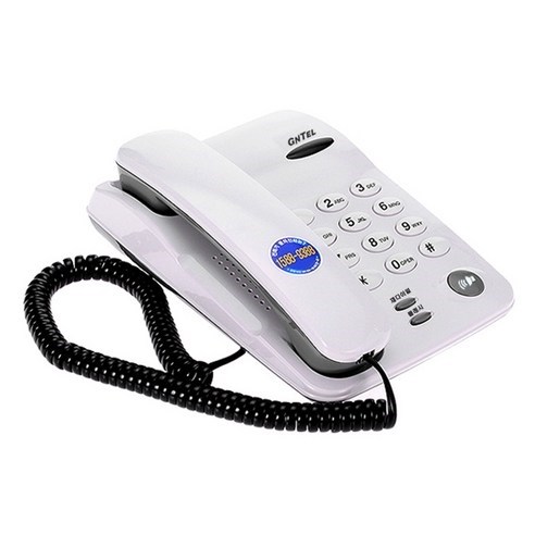 지엔텔 유선 전화기 화이트, GS-460