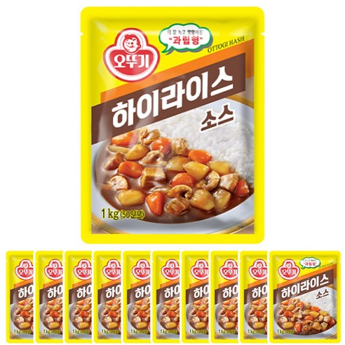 오뚜기 하이라이스 소스, 1kg, 10개