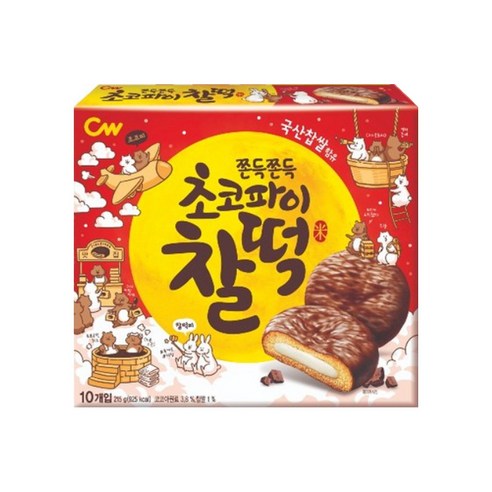 청우식품 초코파이찰떡, 215g, 6개