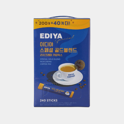 이디야 스페셜 골드블렌드 커피믹스, 11g, 200개입, 1박스