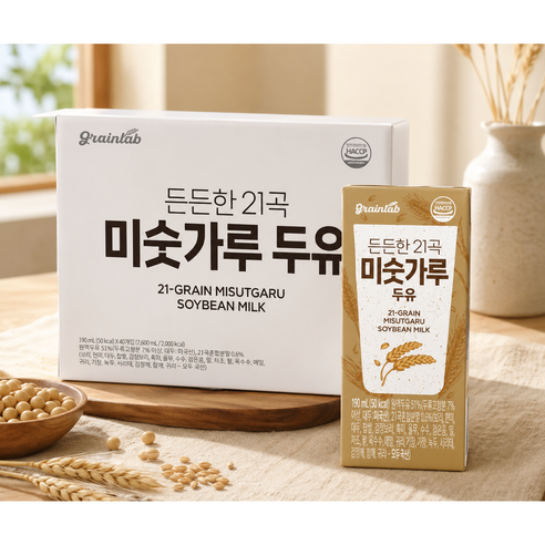 그레인랩 든든한 21곡 미숫가루두유 40팩 x 2박스