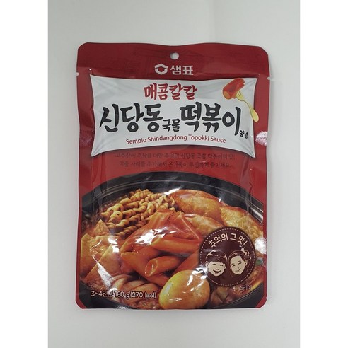 샘표 매콤칼칼 신당동 국물 떡볶이 양념, 180g, 10개