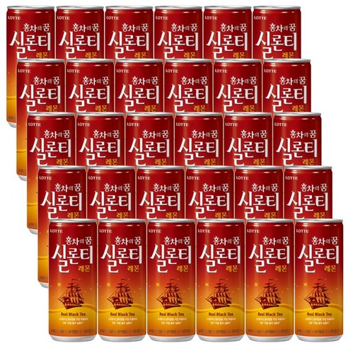 롯데칠성음료 홍차의 꿈 실론티, 175ml, 60개