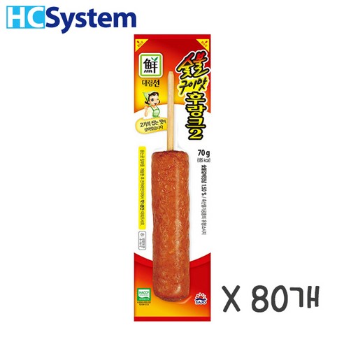 사조 대림선 숯불구이맛 후랑크 70g, 70g, 80개