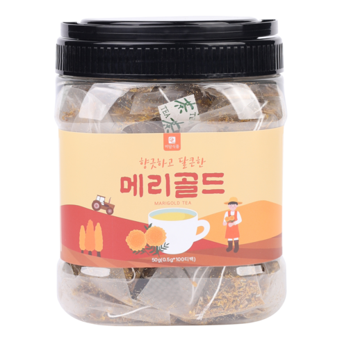 [미세플라스틱 없는 생분해필터] 미담식품 메리골드 차 삼각티백