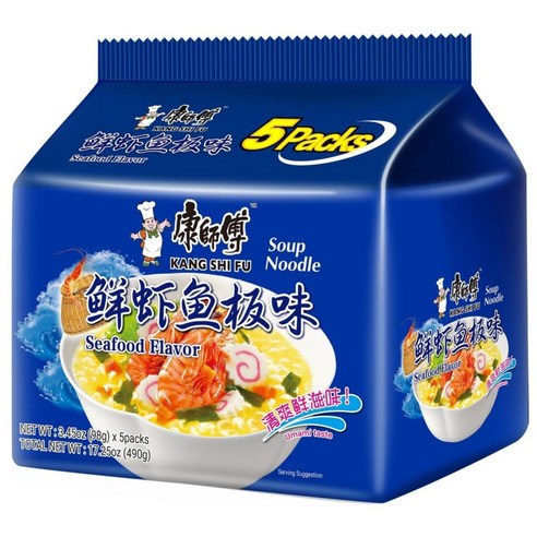 [공식수입인증정품] 캉스푸 선하어반맛 라면 98g 5개, 5개