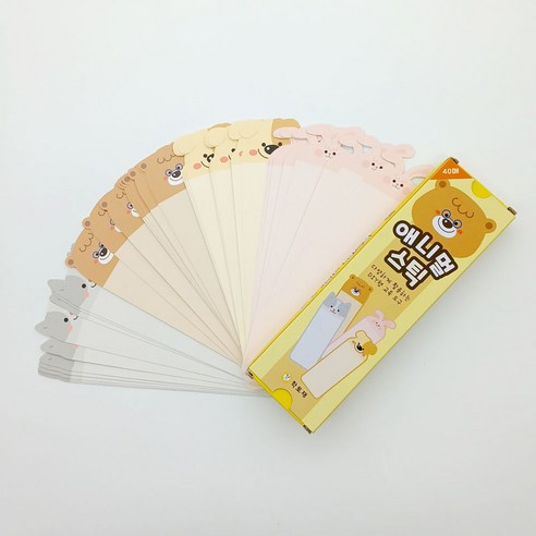 학토재 애니멀 스틱(40매)- 질문 만들기, 책갈피, 독후활동), 단품