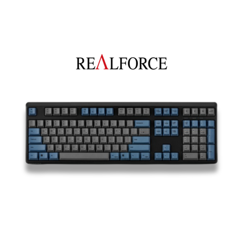 NEW 리얼포스 R4BT 풀사이즈 APC 그레이블루 토프레 무접점 키보드 MADE IN JAPAN, 무접점, R4HBK1 (한글자판, 45g), 그레이블루