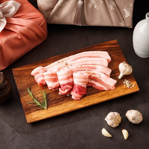 힐링미트 수입 냉동 신선 삼겹살 1kg 구이용 1cm