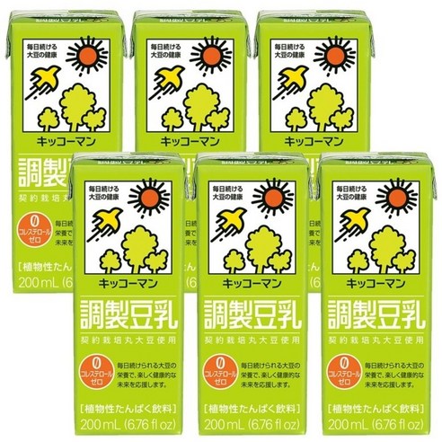 기꼬만 두유 오리지널 200ml X 6개, 200ml, 6개