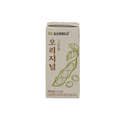 네이처세븐 효소분해 오리지널 고칼슘 두유, 48개, 190ml