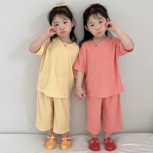 무지7부 여름 플리츠 상하세트 유아 아기 키즈 아동상하복