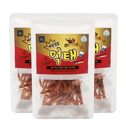 황태로 만든 수제칸 명가 매콤달콤 먹태구이 40g, 3개, 40g