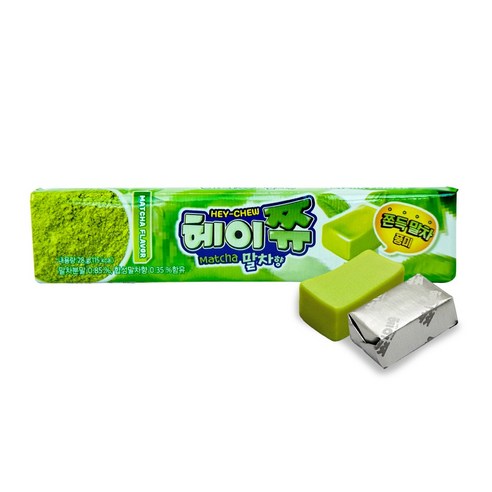 [말차간식 말차쮸]헤이쮸 말차향, 5개, 28g
