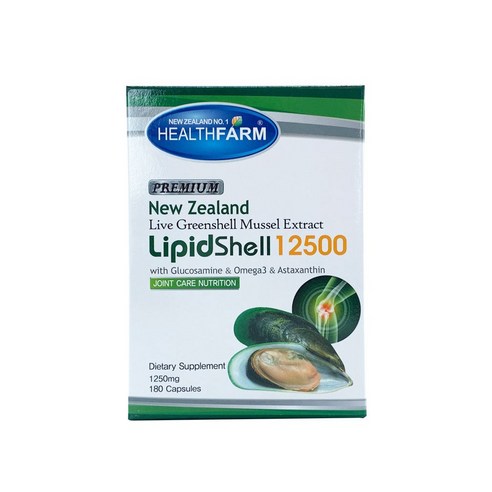 헬스팜 리피드쉘 초록입홍합 12500 180캡슐 4통 / HealthFarm Lipid Shell 12500