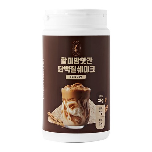 할미방앗간 단백질 쉐이크 식물성 곡물 식사대용 단백질 쉐이크, 500g, 1개
