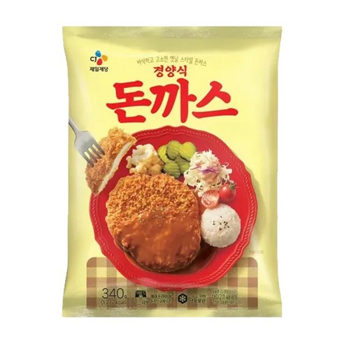 CJ 경양식돈까스, 340g, 4개
