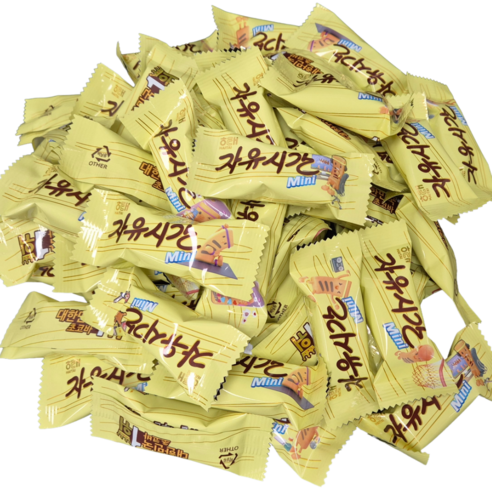 해태 미니 자유시간 간식용 초콜릿 초코바, 10g, 60개
