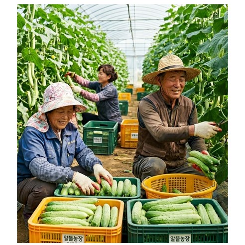 국내산 나주 산지직송 백다다기오이 피클오이 10kg 박스포함 알뜰농장