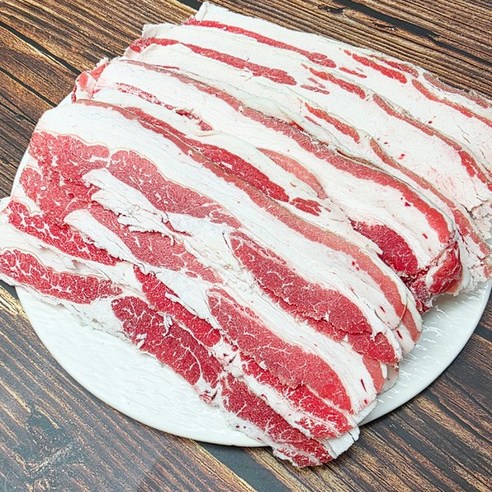 미트애/미트kg 최고급 소고기 우삼겹 샤브샤브 구이용, 1개, 4kg
