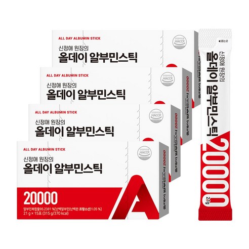 신정애 원장 올데이 알부민스틱 20000, 15회분, 4박스