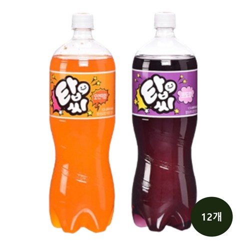 탑씨 1.5L 오렌지6+포도6 총12개