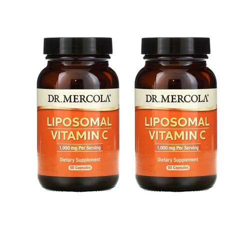 (2병 무료배송) 닥터머콜라 리포솜 글루텐프리 비타민C 1000mg 60캡슐 2팩, 60정, 2개